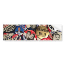 Political Buttons Bumper Sticker