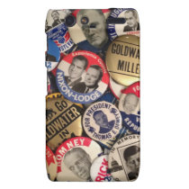 Political Buttons Motorola Droid RAZR Covers