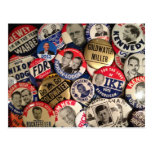 Political Buttons Post Cards
