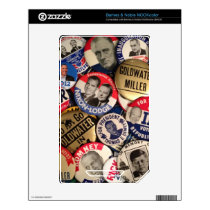 Political Buttons Skins For NOOK Color