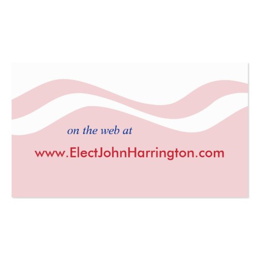 Political Campaign - Clerk of the Courts Business Business Card Templates (back side)