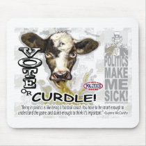 Political Cow mousepads by YesPoliticsSuck Political Cow mousepads