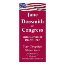 Political Election Campaign Rack Card Template