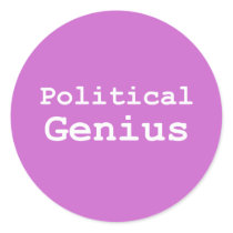 Political Genius Gifts stickers