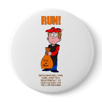 Political Halloween Trick or Treat Pin