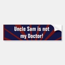 Political Humor Obamacare Bumper Sticker