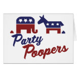 Political Parody party poopers cards