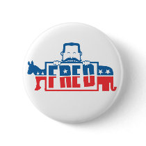 Political Party of Fred Pinback Buttons