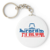 Political Party of Fred Keychains