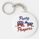 Political Party Poopers Keychains