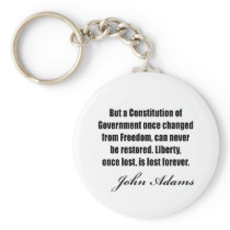 Political quotes by John Adams Keychain