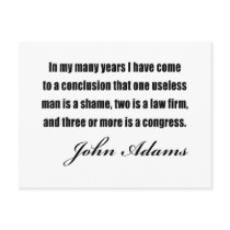 Political quotes by John Adams Post Card