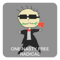 POLITICAL RADICAL SLOGAN STICKERS