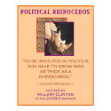Political Rhinoceros poster posters