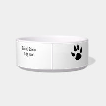 Political Science Is My Food Cat Food Bowl