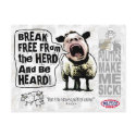 Political Sheep Sheople Sheeple Screams postcards by YesPoliticsSuck Political Sheep Sheople Sheeple Screams postcards