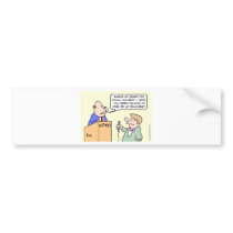 Politician hates family values question. bumper stickers