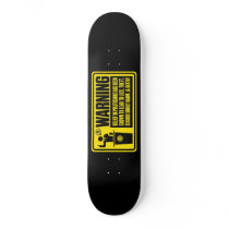 Politician Warning Skateboard by Libertymaniacs Politician Warning Skateboard