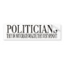 POLITICIANS BUMPER STICKERS