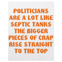 Politicians Like Septic Tanks Big Pieces Of Crap flyers