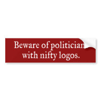 Politicians with Nifty Logos Bumper Sticker bumper stickers by Libertymaniacs Politicians with Nifty Logos Bumper Sticker bumper stickers