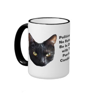 Politics Cat No Rats Will Be In Office mug