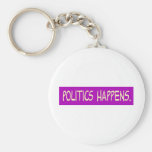 politics happens keychains