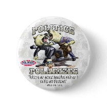Politics Polarizes buttons by YesPoliticsSuck Politics Polarizes buttons