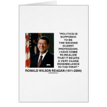 Politics Second Oldest Profession Resemblance Cards