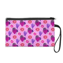 Polk-a-dots and Fruits - Pink Pattern bagettes bags