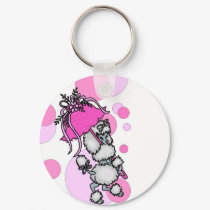 Polk-a-dots N Poodles keychains by CookieCrumblers Polk-a-dots N Poodles keychains