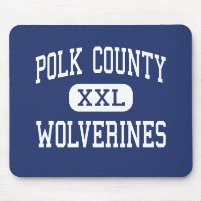 Polk County - Wolverines - High - Columbus Mouse Mats by customteamsportswear