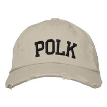 Polk Embroidered Hat embroidered hats