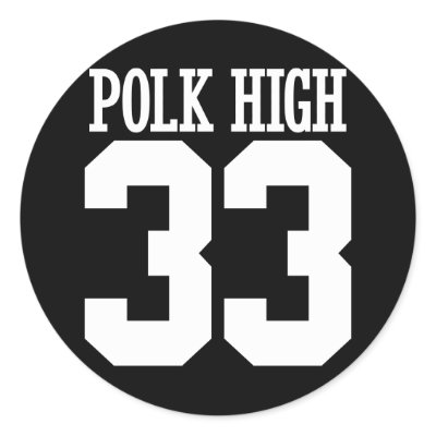polk high round sticker by strk3