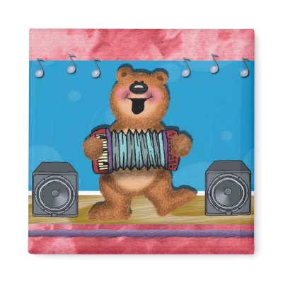 Polka Bear Magnet by nextstopitaly