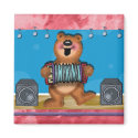 Polka Bear Magnet by nextstopitaly Polka Bear Magnet