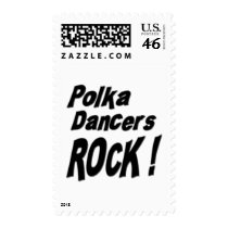 Polka Dancers Rock ! postage by TShirtDotCom Polka Dancers Rock ! postage