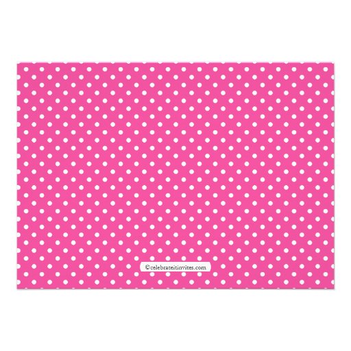 Polka Dot Alphabet First Birthday Party Invitation