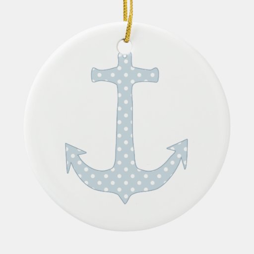 polka dot anchor double sided ceramic round christmas polka dot anchor double sided ceramic round christmas