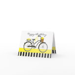 Polka Dot and Lemons Bicycle Card
