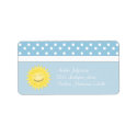 Polka Dot and Sunshine Address Labels