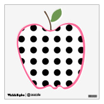 Polka Dot Apple Wall Decal