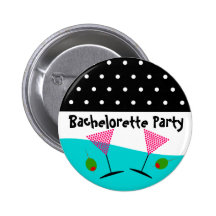 Polka Dot Bachelorette Party Buttons