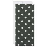 polka dot background full color rack card