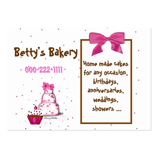 Polka Dot Bakery Business Card