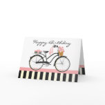 Polka Dot Bicycle Greeting Card
