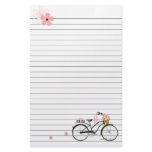 Polka Dot Bicycle Custom Stationery