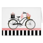 Polka Dot Bicycle with gift-bag Greeting Card