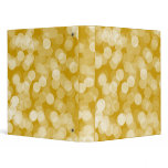 Polka dot binders gold white