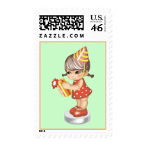 Polka Dot Birthday stamps
